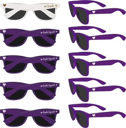 PartyGifts&beyond Bachelorette Sunglasses Womens 10Packs Bridesmaid Sunglasses Bachelorette Party Favors in Saudi Arabia