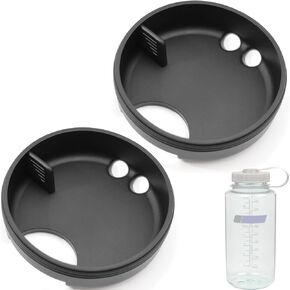LUTQ 2-Pack Silicone Splashguard for Nalgene, Splashguard Lid Wide Mouth for Nalgene Splash Guard 32 oz Wide Mouth Water Bottle Accessories