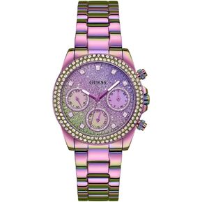GUESS Women's 38mm Watch - Iridescent Bracelet Iridescent Dial Iridescent Case