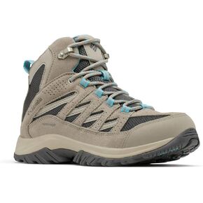Columbia Women's Crestwood Mid Waterproof Hiking Boot, Nori/Peach Blossom, 7 M US