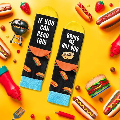 HAPPYPOP Kid's Funny Ice Cream Novelty Gifts Bring Me Socks, Ice Cream Blue, 7-12 Years, Ice Cream Blue, 7-12 Years in Kuwait