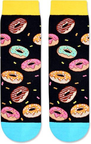 HAPPYPOP Kid's Funny Ice Cream Novelty Gifts Bring Me Socks, Ice Cream Blue, 7-12 Years, Ice Cream Blue, 7-12 Years in Kuwait