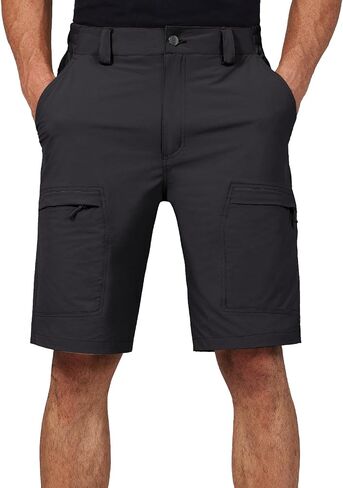 Men's Outdoor Ripstop Cargo Shorts Golf Quick Dry Hiking Fishing Tactical Work Shorts with Pockets in Kuwait