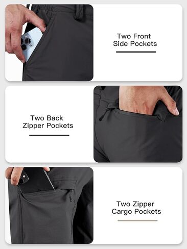 Men's Outdoor Ripstop Cargo Shorts Golf Quick Dry Hiking Fishing Tactical Work Shorts with Pockets in Kuwait