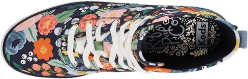 أحذية Keds النسائية X The Platform Mid Vintage Blossom بأربطة كاجوال - أزرق in Kuwait