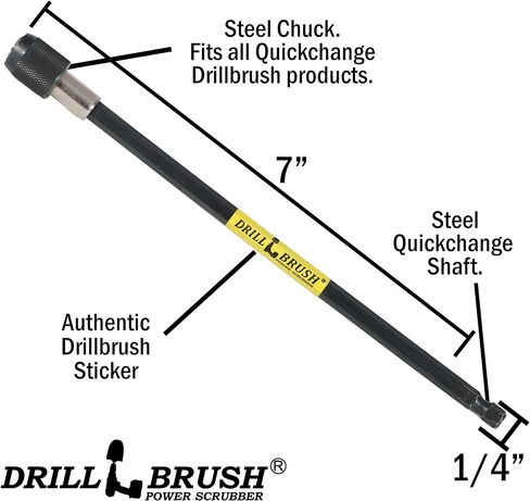 Wire Brush Alternative Nylon Drill Brush Set with Extension -BBQ Brush- Concrete - Graffiti Eraser - Cordless Electric Cleaning Brush for Household Cleaning Supplies - Scrub Brushes for Cleaning Grill in Saudi Arabia