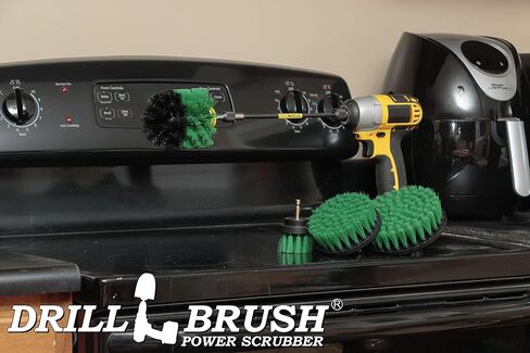 Wire Brush Alternative Nylon Drill Brush Set with Extension -BBQ Brush- Concrete - Graffiti Eraser - Cordless Electric Cleaning Brush for Household Cleaning Supplies - Scrub Brushes for Cleaning Grill in Saudi Arabia