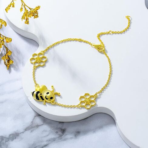 Sterling Silver Bracelet For Women Cat/Snake/Fox/Fish/Bee Bracelet Jewelry Gift For Ladies in Saudi Arabia