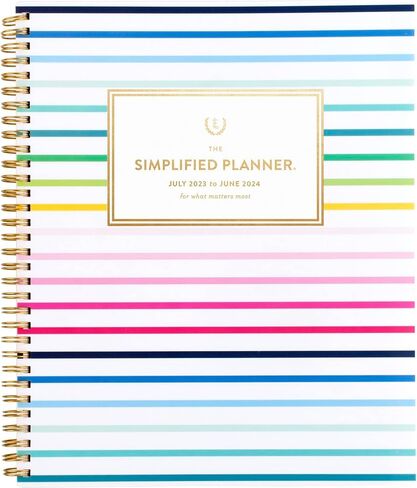 AT-A-GLANCE 2023-2024 Academic Planner, Simplified by Emily Ley, Weekly & Monthly, 5-1/2" x 8-1/2", Small, Monthly Tabs, Flexible Cover, Leatherette, Blush (EL13-200A) in Saudi Arabia