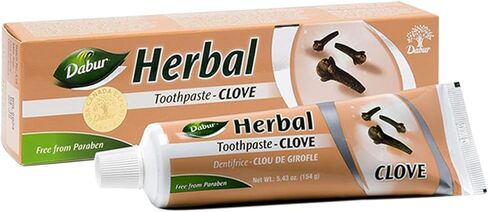 معجون أسنان دابر الطبيعي - العناية العشبية المنعشة لصحة الفم - يعزز الأسنان واللثة النظيفة والصحية - ارفع روتين نظافة الفم بابتسامة - خالي من البارابين - غني بالنيم - 100 مل in Kuwait