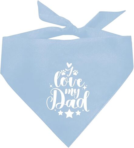 I Love My Dad Dog Bandana, Dog Bandana, Dog Scarf Accessories, Pet Dog Triangle Scarf, Dog Bandana Pet Scarf, Dog Bandana for Small Medium Large Dogs, Gift for Dog Dad (B31) in Saudi Arabia