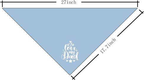 I Love My Dad Dog Bandana, Dog Bandana, Dog Scarf Accessories, Pet Dog Triangle Scarf, Dog Bandana Pet Scarf, Dog Bandana for Small Medium Large Dogs, Gift for Dog Dad (B31) in Saudi Arabia