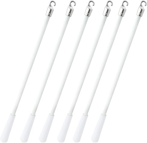 2 Pack Blind Wand with Metal Hook, 12 Inch White Fiberglass Window Blind Tilt Wand, Vertical Blind Wand Control Replacement, Blind Rod Replacement, Blind Opener Stick in Saudi Arabia