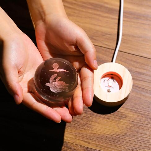 هدايا يونيكورن ثلاثية الأبعاد للنساء كرة كريستالية - تماثيل يونيكورن ديكور حيوانات زجاجية تمثال وحيد القرن لعيد ميلاد الغرفة لأفضل عشاق الأصدقاء تذكار وزن الورق in Kuwait