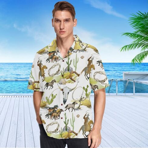 visesunny Summer Hawaiian Shirt Men Pirate Skull with Crossed Swords Button Down Casual Shortsleeve Unisex Beach Aloha Shirts in Saudi Arabia