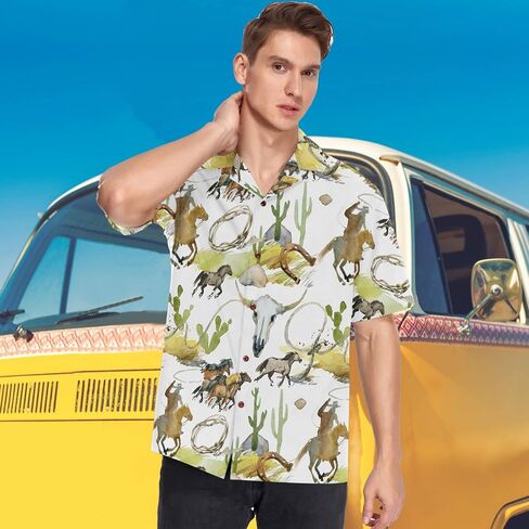 visesunny Summer Hawaiian Shirt Men Pirate Skull with Crossed Swords Button Down Casual Shortsleeve Unisex Beach Aloha Shirts in Saudi Arabia