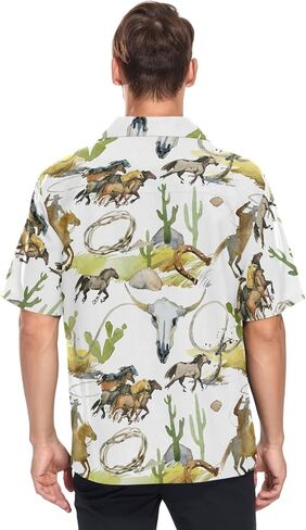 visesunny Summer Hawaiian Shirt Men Pirate Skull with Crossed Swords Button Down Casual Shortsleeve Unisex Beach Aloha Shirts in Saudi Arabia