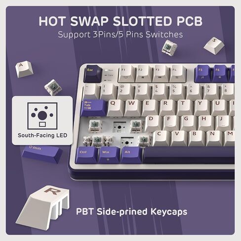 RK ROYAL KLUDGE S98 Wireless Mechanical Keyboard w/Smart Display & Knob in Kuwait