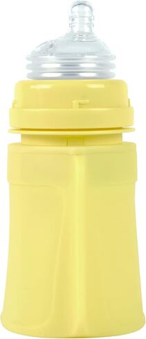 green sprouts Sprout Ware Baby Pocket Made from Silicone and Plants (8 oz.), Non-Toxic Silicone Plant-Based Plastic Baby Pocket Without BPA, BPS, BPF - Yellow in Saudi Arabia