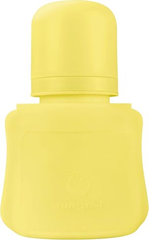 green sprouts Sprout Ware Baby Pocket Made from Silicone and Plants (8 oz.), Non-Toxic Silicone Plant-Based Plastic Baby Pocket Without BPA, BPS, BPF - Yellow in Saudi Arabia