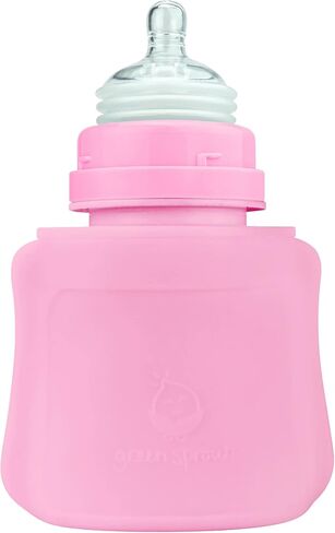 green sprouts Sprout Ware Baby Pocket Made from Silicone and Plants (8 oz.), Non-Toxic Silicone Plant-Based Plastic Baby Pocket Without BPA, BPS, BPF - Yellow in Saudi Arabia