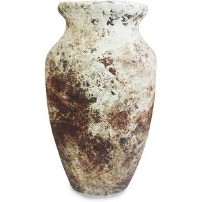 roro Hand-Crafted Green Mossy Classical Asian Antiquity Matte Inspired Ceramic Stoneware Vase