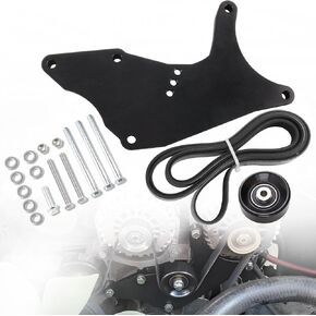 RiAiCiING LS Dual Alternator Bracket Kit Compatible with 1999-2013 GM 4.8L 5.3L 6.0L 6.2L Vortec V8 Gas Engine, Fit for Chevy Tahoe Suburban Silverado, GMC Yukon, Cadillac Escalade, Hummer H2 Etc