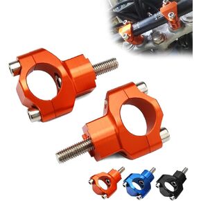JFG RACING 1 1/8" 28mm CNC HandleBar Risers Bar Mounts Clamps For 125-530 SX SXF EXC EXCF XCW XCFW 00-16