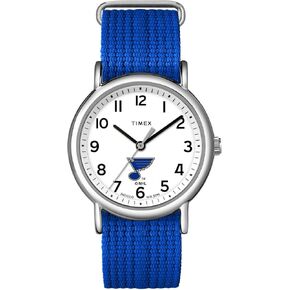 Timex Unisex Weekender 38mm Watch - San Jose Sharks with Slip-Thru Single Layer Strap