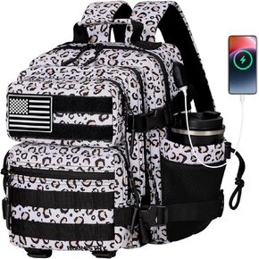 15L Mini Tactical Backpack Small Tactical Backpack for Men and Women, Military Backpack for Gym, Hiking, Daily (Black Camo-15L)