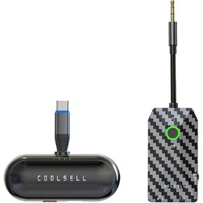 COOLSELL Audio Interface, 24Bit/192kHz USB C & iPhone Guitar Interface for Recording, Live Streams and Podcasting, Compatible with iPhone, iPad, Mac, Android and PC Devices
