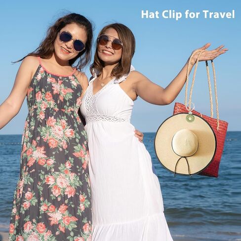 HATYDF Hat Clip for Travel, Hat Holder for Hanging Sunglasses, Car Keys Fits on Traveling Backpacks, Luggage, Purses, Bags, Totes, Hat Keeper Travel Accessories Silver in Saudi Arabia