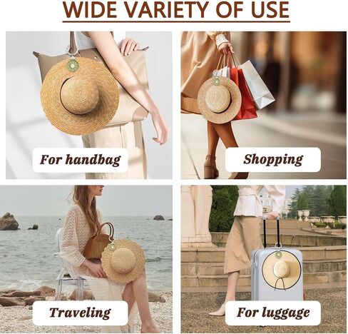 HATYDF Hat Clip for Travel, Hat Holder for Hanging Sunglasses, Car Keys Fits on Traveling Backpacks, Luggage, Purses, Bags, Totes, Hat Keeper Travel Accessories Silver in Saudi Arabia