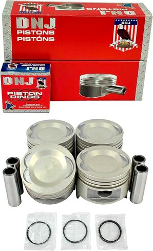طقم مكبس وحلقة DNJ PRK408 لـ 1987-1993 مازدا B2200 2.2L L4 SOHC 8V يستنشق بشكل طبيعي in Kuwait