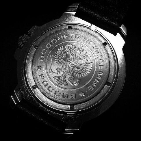VOSTOK | Men’s Komandirskie Classic Commander Russian Military Style Mechanical Watch | WR 20 m | Model 219980 Leather Band in Saudi Arabia