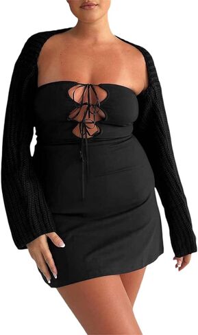 Y2K فستان نسائي صيفي مقصوص مثير بدون حمالات بدون ظهر فستان قصير قصير للفتيات المراهقات (وردي، S) in Kuwait