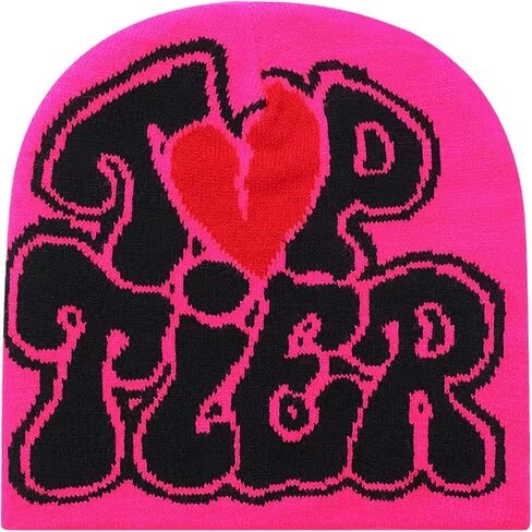 2THESTARS Trendy Y2K Graphic Beanie, Soft Stylish Headwear for Any Occasion, Black in Kuwait