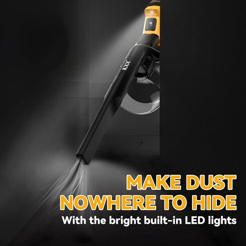 Cordless Vacuum for De-Walt 20V Battery, 5 in 1 Handheld Electric Vacuum Cleaner with 500W Powerful Motor, 46 CFM Portable Hand Vacuum with Filtration HEPA for Floor, Carpet, Car (Not include Battery) in Saudi Arabia
