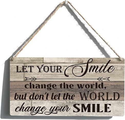 Positive Sign Farmhouse Everything is Figureoutable Wooden Hanging Sign Rustic Retro Wall Art Decor Home Decoration 12 x 6 Inches in Saudi Arabia