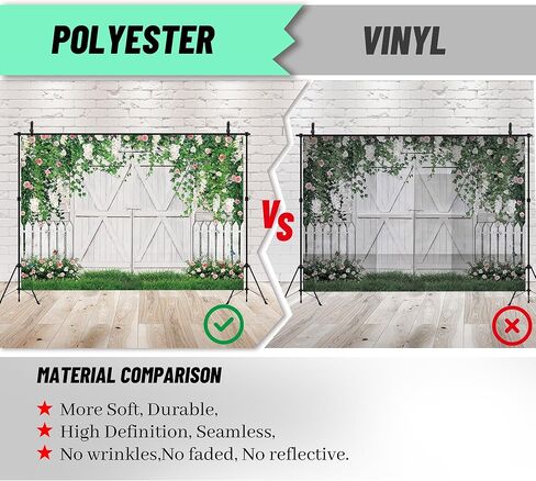 Hilioens 7×5ft Spring White Wooden Door Photography Backdrop Flower Green Leaves Butterfly Wedding Background Bridal Baby Shower Birthday Wedding Newborn Festival Photography Decor in Kuwait