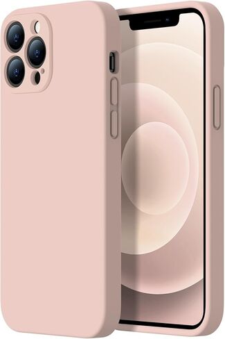 حافظة مصممة لهاتف iPhone 12 Pro - حماية محسنة للكاميرا - بطانة ناعمة من الألياف الدقيقة بالداخل - حافظة هاتف واقية مقاومة للصدمات من السيليكون السائل مقاس 6.1 بوصة للرجال والنساء والفتيات، أزرق بورسلين in Saudi Arabia