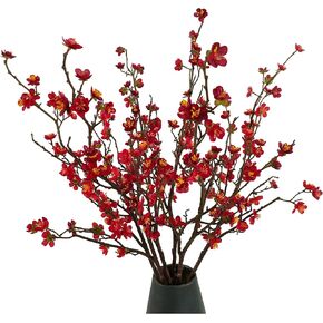 43''Artificial Greenery Ficus Stems,5 Pcs Decorative Tree Branches for Vases,Faux Plant Stems Faux Branches With Leaves Faux Greenery Stems Fake Tree Branches Green Stems Twigs for Floor Vase Filler