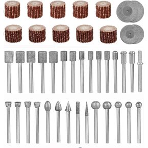 Stone Carving Set Polishing Rotary Tools Diamond Burr Accessories for Carving/Engraving Stone, Rocks, Jewelry, Glass, Ceramics For Rotary Tools