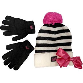 Nickelodeon JoJo Siwa Girls Winter Hat and Gloves Cold Weather Set, Age 4-7 in Kuwait
