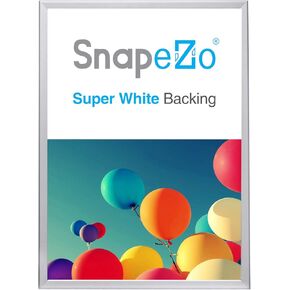 SnapeZo Poster Frame 36x48, Black, 1.25 Inch Aluminum Profile, Front-Loading Snap Frame, Wall Mounting, Professional Series