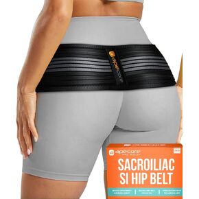 APECORE Sacroiliac Si Hip Belt Relief from Si Joint, Sciatica, Pelvis, Lower Back Pain - Support Brace for Women and Men - for Sacral Nerve, Hip Loc Tilt Up Belts Braces (XL-XXL) in Saudi Arabia