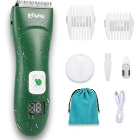 ENSSU Baby Hair Clippers, Rechargeable Hair Clipper for Kids with LED Display, Baby Hair Cutting Kit with Skin-Safe Blade,Cordless Baby Hair Trimmer for Children/Toddler, Waterproof & 1H Quick Charger