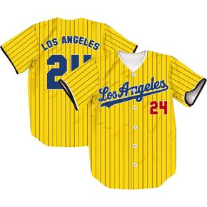 Los Angeles 22/23 Stripes Baseball Jersey LA Shirts for Men/Women/Young