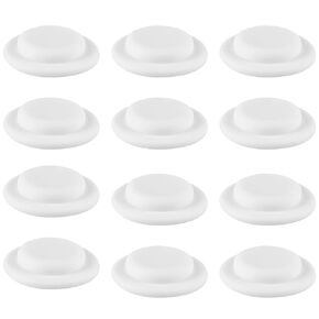 ifundom 1 Set 12pcs Milk Storage Cup Seal Rings Gaskets Sealing Lids for Bottles Disc Caps Collection Wide Silicone Gasket Breastmilk Bottles Food Grade Silicone Cover White