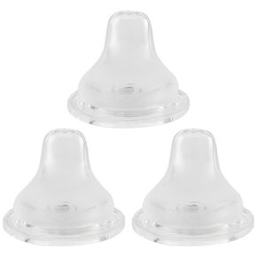 Sippy Cup Nipples for Mam Baby Bottles, Soft 100% Silicone Sippy Spout Nipples, Variable Flow, 6m+, 3 Count